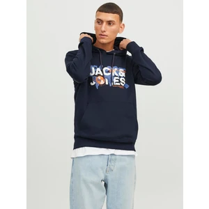 Jack & Jones Jcodust Sweat Hood Sn Erkek Lacivert Sweatshirt 12240214-Navy