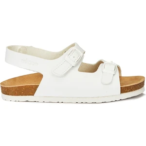 Last Tokalı Unisex Çocuk Beyaz Sandalet