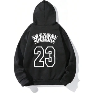 Erkek Miami 23 Baskılı Sweatshirt