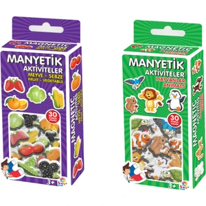 Magnet 2 Li Set - Hayvanlar-Meyve Sebzeler