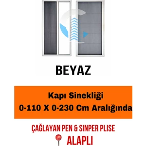 ÇAĞLAYAN İNŞAAT Pileli Plise Sürgülü Akordiyon Katlanır Kapı Sinekliği (plastik Kapı&Pencere-çelik Kapı)
