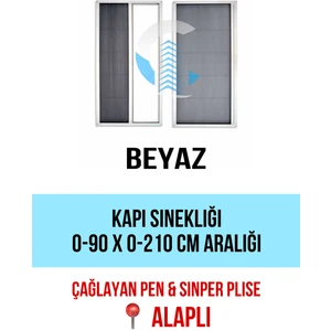 Çağlayan İnşaat Pileli Plise Sürgülü Akordiyon Katlanır Kapı Sinekliği (Plastik Kapı&pencere-Çelik Kapı)