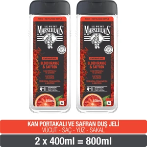 Le Petit Marseillais Kan Portakalı Ve Safran Duş Jeli 400mlx2