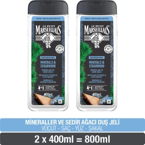 Le Petit Marseillais Mineraller Ve Sedir Ağacı Duş Jeli 400ml x2