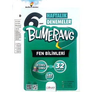 Günay Yayınları 6.Sınıf Bumerang Fen Bilimleri Deneme-(Aydın Yayınları Deneme)