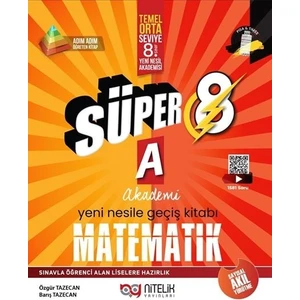 Nitelik Yayınları 8. Sınıf LGS Süper A - Matematik Soru Bankası - Yeni - Ntlk