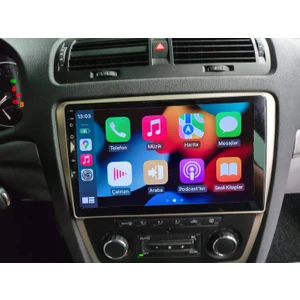 Skoda 2005-2012 Octavia Android Sürüm 13 Kablosuz Carplay Navigasyon Multimedya 10 Inç Ekran 2gb Ram 32GB Rom Hafıza