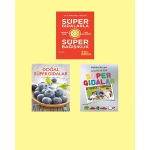 Süper Gıdalar - Doğal Gıdalar Çocukler Için Süper Gıdalar - 3 Kitap - Ayhan Ercan