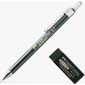 Faber Castell Tk Fine 9717 Versatil Kalem+Faber Design Büyük Boy Yeşil Silgi