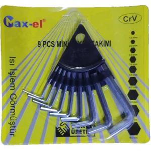 1,5mm-8mm Arası 9 Parça Askı Aparatlı Mini Alyan Seti