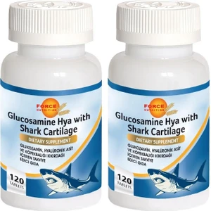 Force Nutrition Glukozamin Köpek Balığı Kıkırdağı 2 x 120 Tablet Akgünlük Hyaluronik Asit