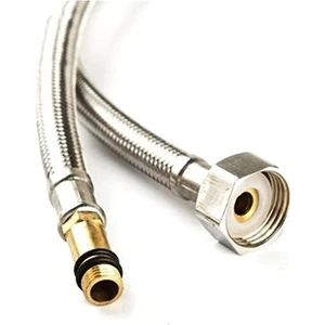 Flex Hortum Çelik Spiral Hortum M10 - 3/8  45 cm (2 Adet)