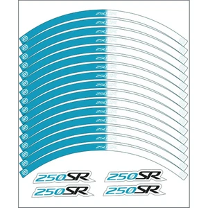 Cfmoto 250SR Jant Şeridi Turkuaz Beyaz