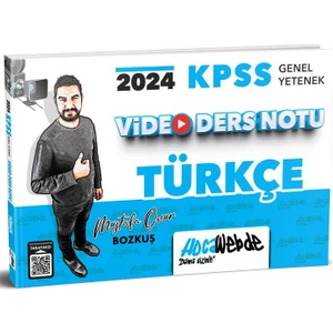 Hocawebde Yayınları 2024 KPSS Genel Yetenek Türkçe Video Ders Notu