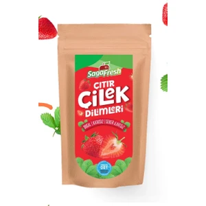 Saga Fresh Dondurularak Kurutulmuş Çilek Dilimleri 50 gr