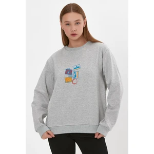 Alexander Gardi Baskılı Ribanalı Sweatshirt (E22-75600)