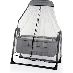 Sude Tüllü Sepet Beşik Sallanabilir Bebek Beşiği Tüllü Beşik