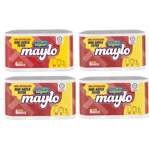 Mini Kağıt Havlu 3 Katlı 6'lı 4 Paket 24 Rulo