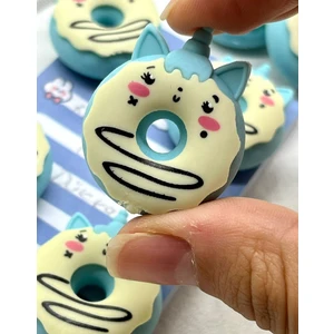 Kağıt Gemi Dükkan Kawaii Donut Mavi Silgi