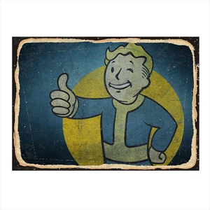 Fallout Vault Boy Art Mdf Poster