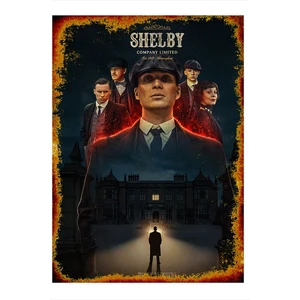 Peaky Blinders Shelby Art Mdf Tablo