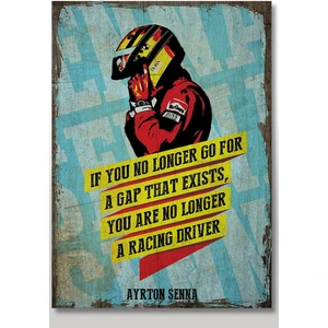 Ahşap Tablo Ayrton Senna