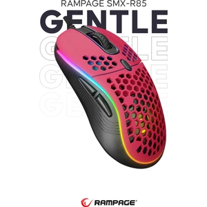 SMX-R85 Gentle RGB Makrolu Oyuncu Mouse Kırmızı