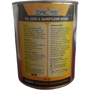 Yol Çizgi Şerit ve Işaretleme Boyası Beyaz 750 gr