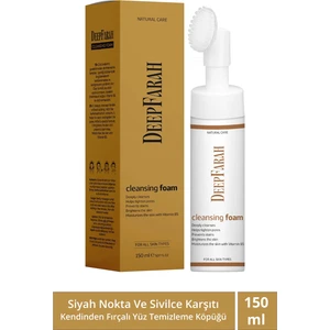 Deep Farah Deepfarah Siyah Nokta Sivilce Karşıtı Kendinden Fırçalı Yüz Temizleme Köpüğü Hyalüronik Asit 150 ml