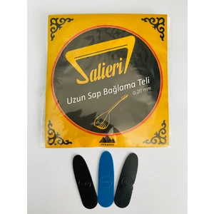 Salieri 0.20MM Pyramid Uzun Sap Bağlama Teli + Mızrap Hediyeli