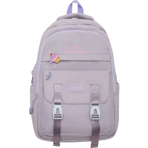 Love Home Okul Çantası Kadın Lise Öğrencisi Ortaokul Öğrencisi Büyük Kapasiteli Renk Kontrast Sırt Çantası Seyahat Sırt Çantası (Yurt Dışından)