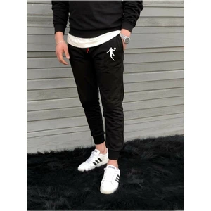 Relax Family Xf Erkek Siyah Yazlık Slim Fit Eşofman Altı Dar Kesim Siyah Jogger