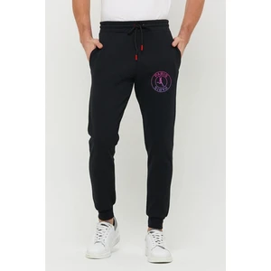 Relax Family Xf Erkek  Siyah Slim Fit Dar Kesim Jogger Eşofman Altı 2 Iplik Şardonlu