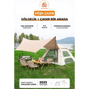 - Köşk Çadır Gölgelik ve Çadır Bir Arada 4-6 Kişilik 240X240X155CM