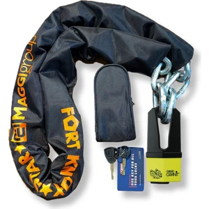 Maggı Fortknox 180CM 12MM Zıncır + Abus Quıck 37/60 Asma Kılıt