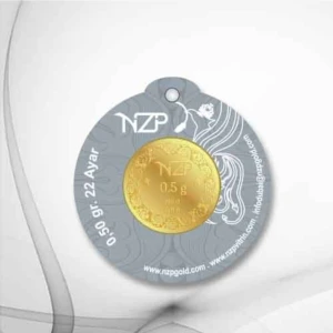 NZP Gold 1 Adet 0.50 Gram 22 Ayar Altın