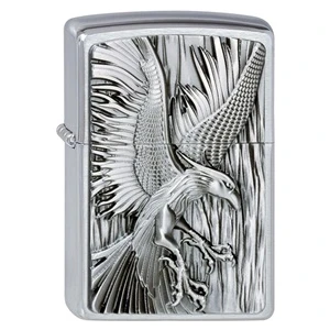 Çakmak Premium Tasarımlı Hediye Seçeneğiyle Brushed Chrome Pirinç Alaşım