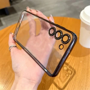 Galaxy S23 Plus Kılıf 3D Kamera ve Lens Mercek Korumalı Ultra Lüks Razer Plating Case