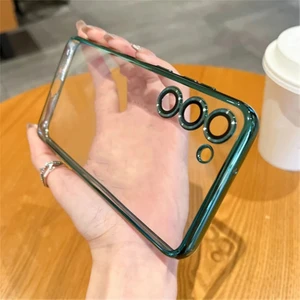 Galaxy S23 Plus Kılıf 3D Kamera ve Lens Mercek Korumalı Ultra Lüks Razer Plating Case