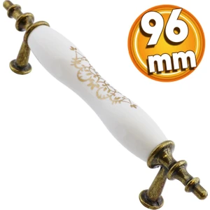 Melody Mobilya Mutfak Dolabı Çekmece Dolap Kapak Kulpu Kulbu Antik Sarı 96 mm Polimer Kulp