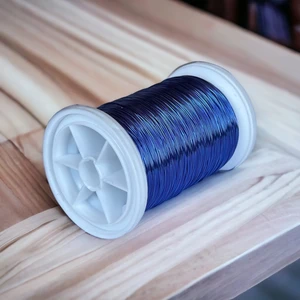 0.30 mm (100 gr -150METRE) Çivit Mavi Renkli Gümüşlğ Filografi Teli