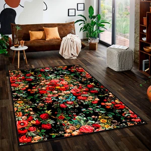 Özel Tasarım, Kaymaz Taban, Uzun Ömürlü, Ince Yıkanabilir, Dekoratif Modern Oda Halısı, Kilim