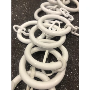 Su Perisi Perde Rustik  Perde Halkası ve Klips Beyaz