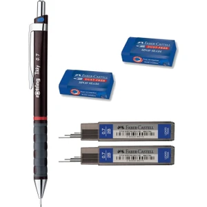 Tikky 0.7 mm Okul Seti 2 Adet Faber Castell 0.7 mm Uç + 2 Adet Faber Castell Silgi