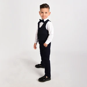 Merdia Kids Erkek Çocuk Smokin Takım Elbise Yelekli Papyonlu