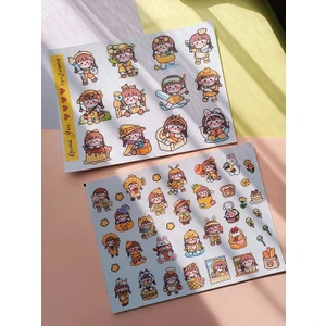 EyER Shoping Kawaaii Kız Sticket Etiket Set