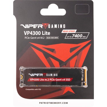 Patriot Viper Vp4300 Lite 2TB 7400-6400MB NVMe M.2 SSD Fiyatı