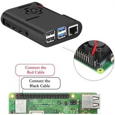 Raspberry Pi 4 Fan Case-Siyah Fiyatı - Taksit Seçenekleri