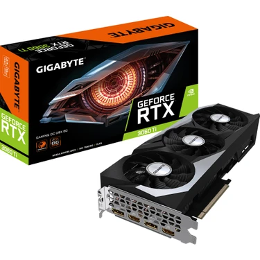 Gıgabyte RTX3060TI Gamıng Oc Nvidia 8GB GDDR6X 256Bit Ekran Kartı GV-N306TXGAMING