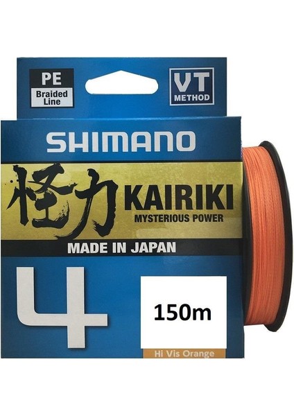 Kairiki 4 Kat Hi Vis Orange 150 mt Ip Misina